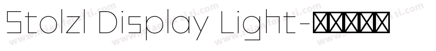 Stolzl Display Light字体转换